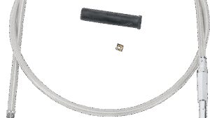 DRAG SPECIALTIES Stainless Braided Throttle Cable - 34-3/4"
