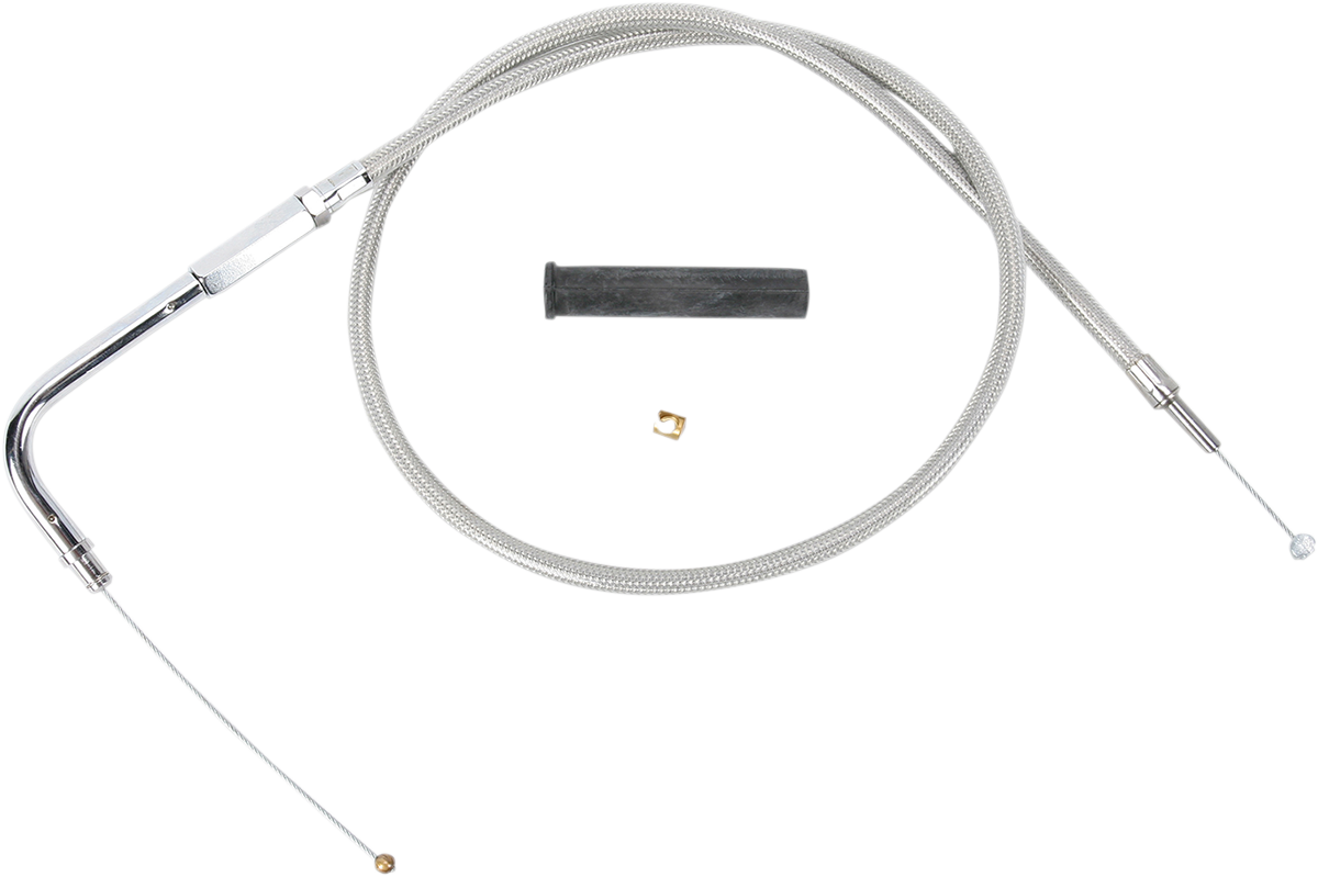 DRAG SPECIALTIES Stainless Braided Throttle Cable - 36-3/4"