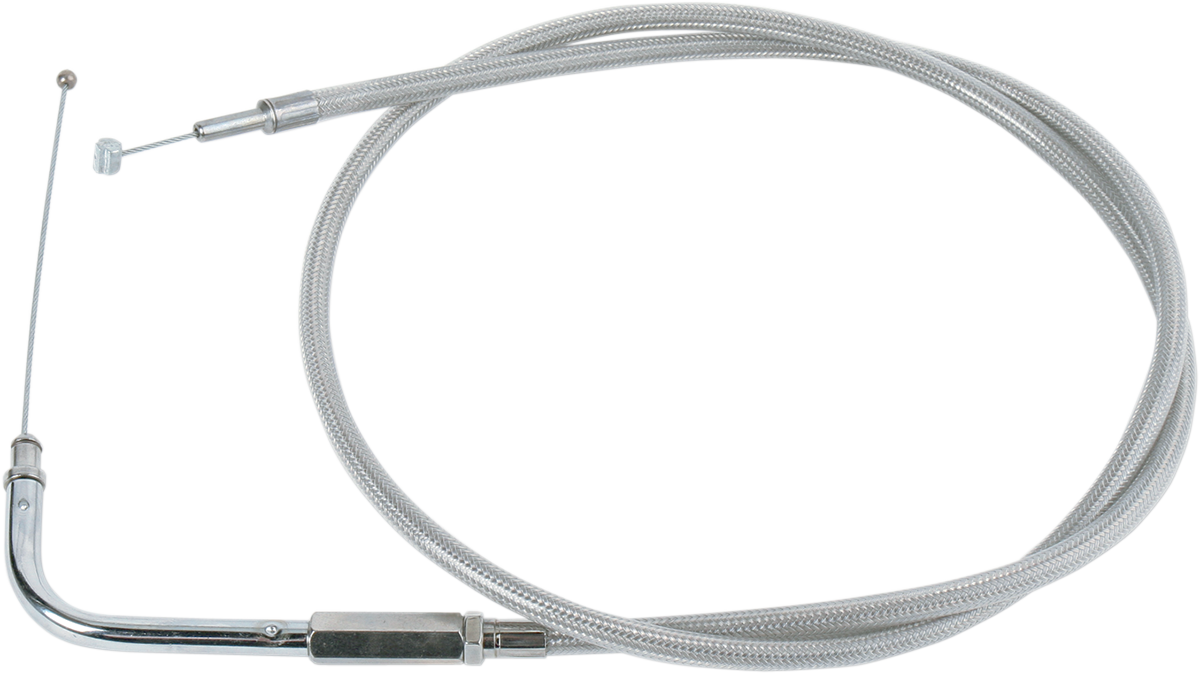 DRAG SPECIALTIES Stainless Braided Throttle Cable - 39-1/2"