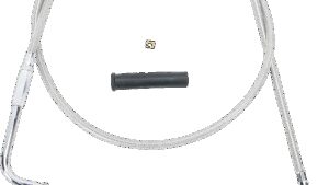 DRAG SPECIALTIES Stainless Braided Throttle Cable - 44"