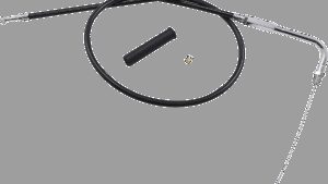 DRAG SPECIALTIES Black Vinyl Throttle Cable - 30"