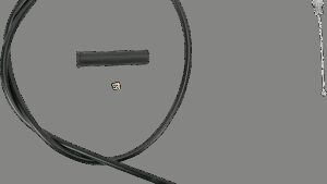 DRAG SPECIALTIES Black Vinyl Throttle Cable - 45-1/2"