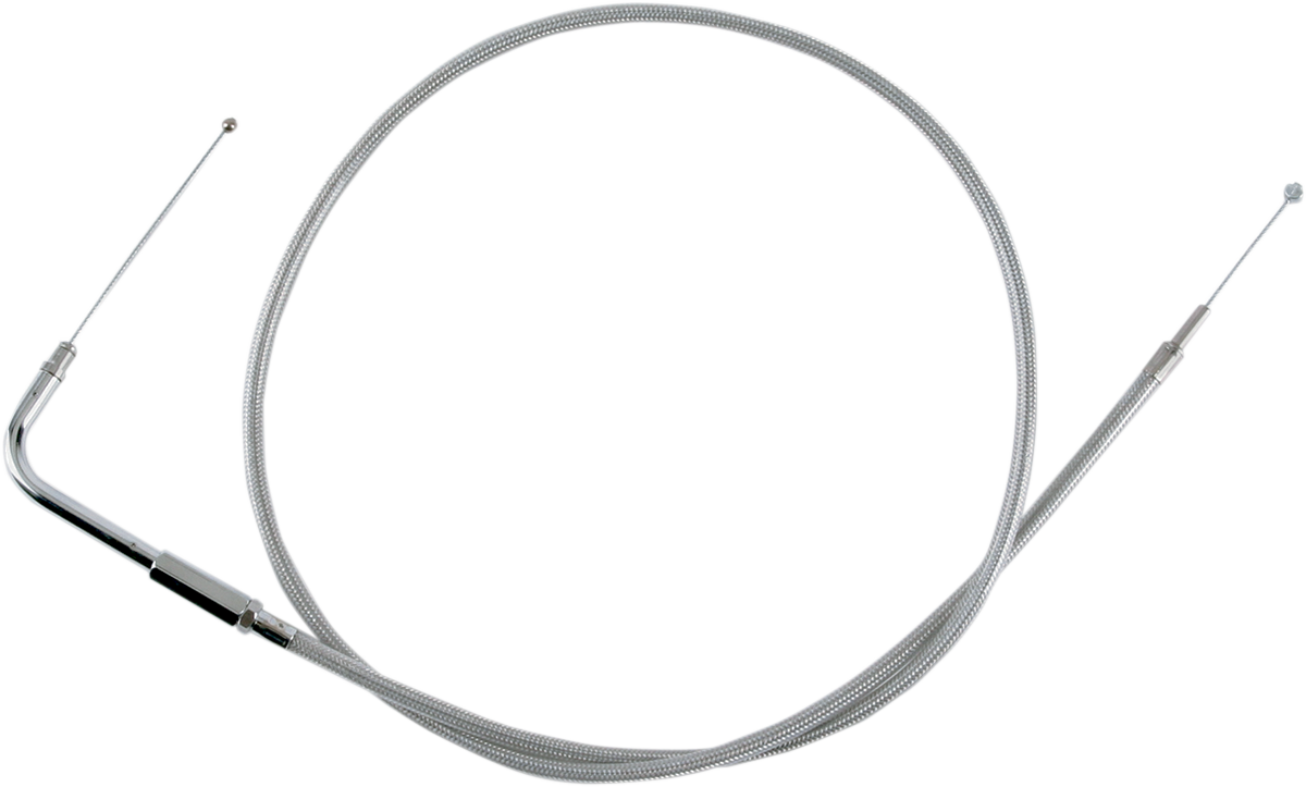 DRAG SPECIALTIES Stainless Braided Throttle Cable - 42-1/2"