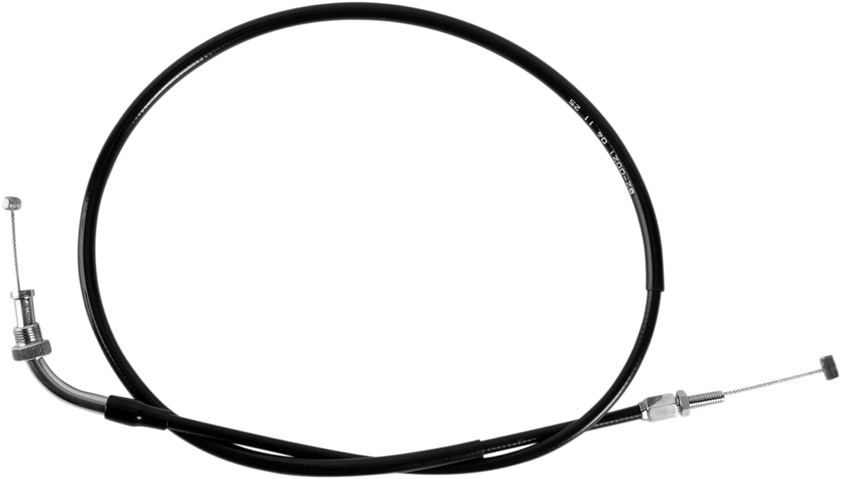 MOTION PRO Black Vinyl Throttle Cable - Push - '99-'07 VT600C/D