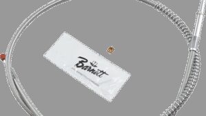 BARNETT Stainless Steel Throttle Cable - +6" - '06-'17 Softail/Dyna