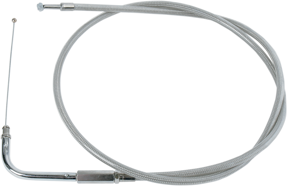 DRAG SPECIALTIES Stainless Braided Throttle Cable - 30"