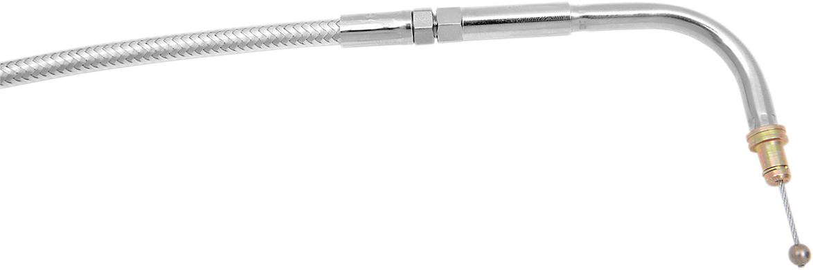 MAGNUM SHIELDING Polished Stainless Steel Braided Throttle Cable - 32-1/2"