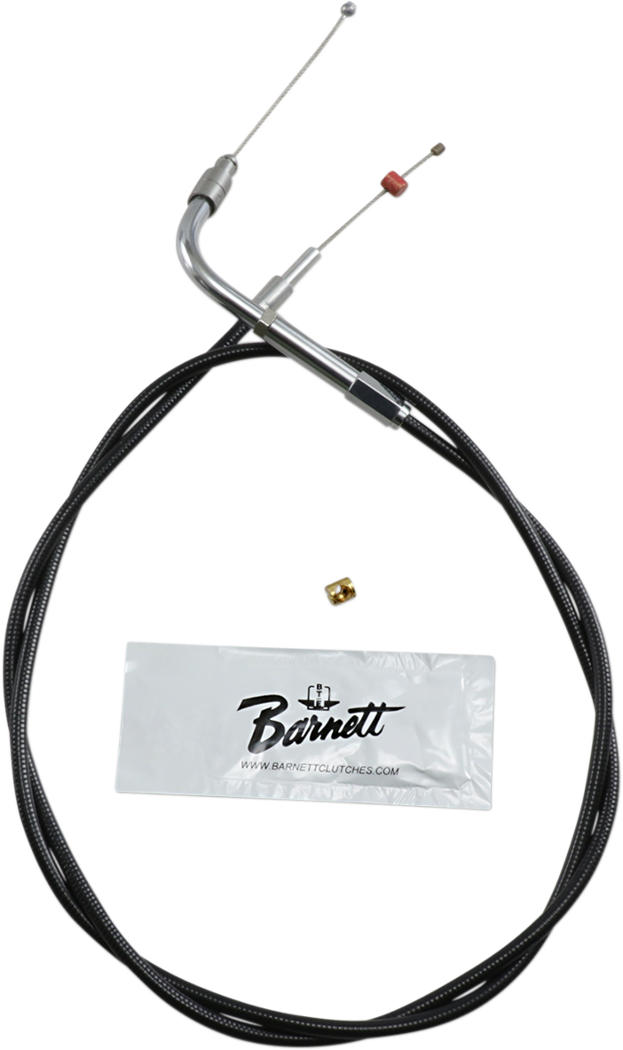 BARNETT Black Vinyl Throttle Cable - +6" Size - 40" Length