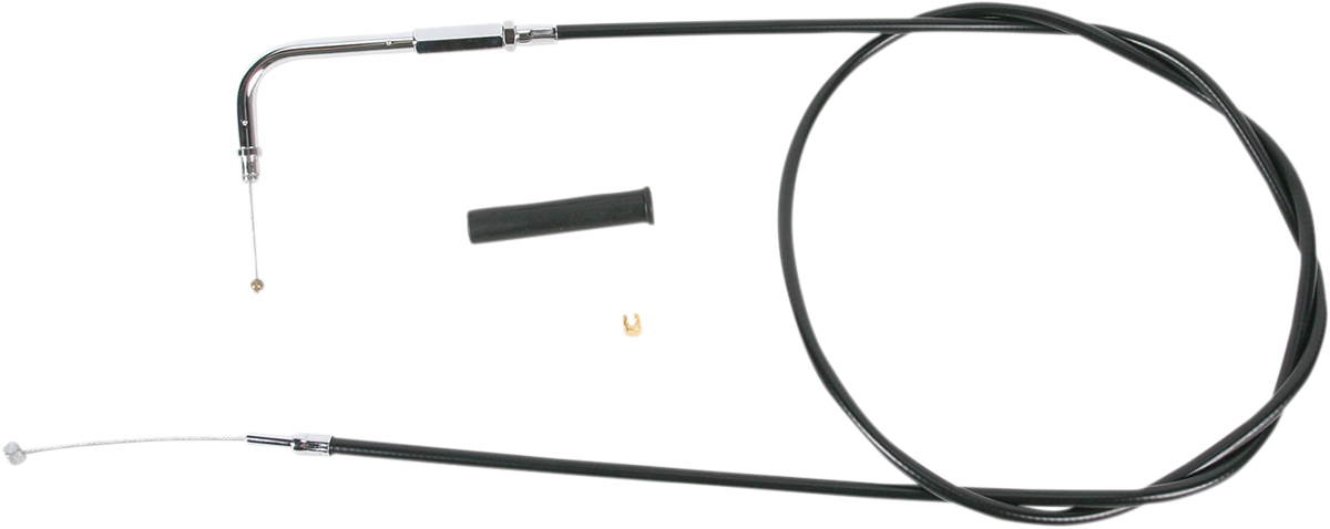 DRAG SPECIALTIES Black Vinyl Throttle Cable - 50"