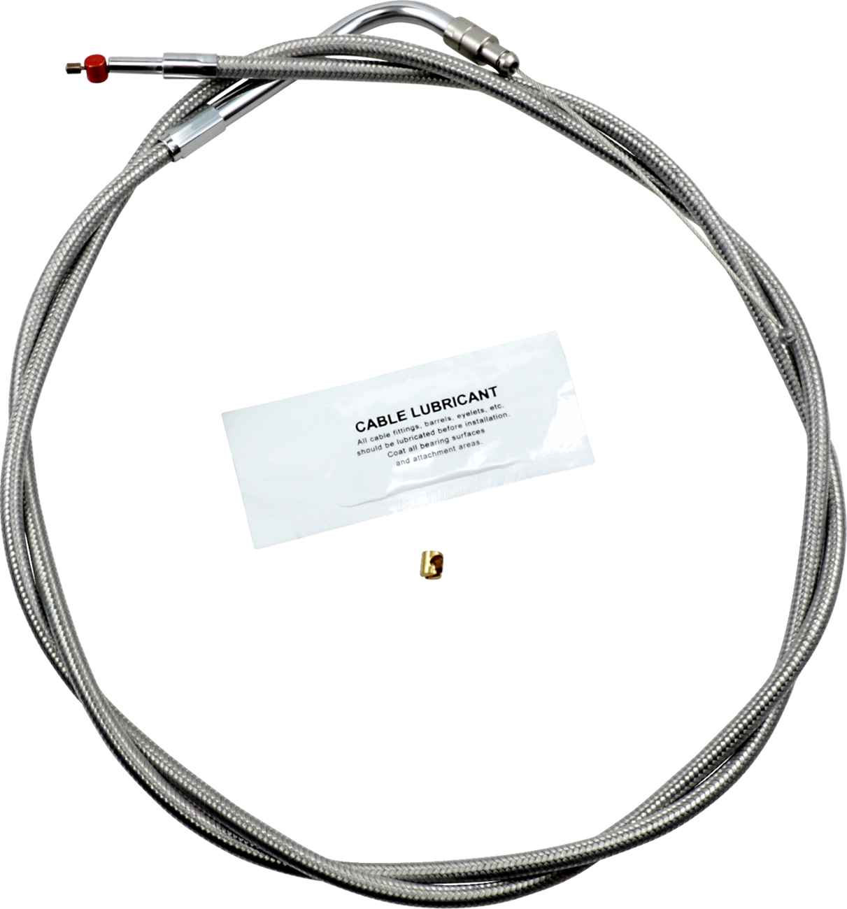 BARNETT Stainless Steel Throttle Cable - +10" - '96-'07 Touring