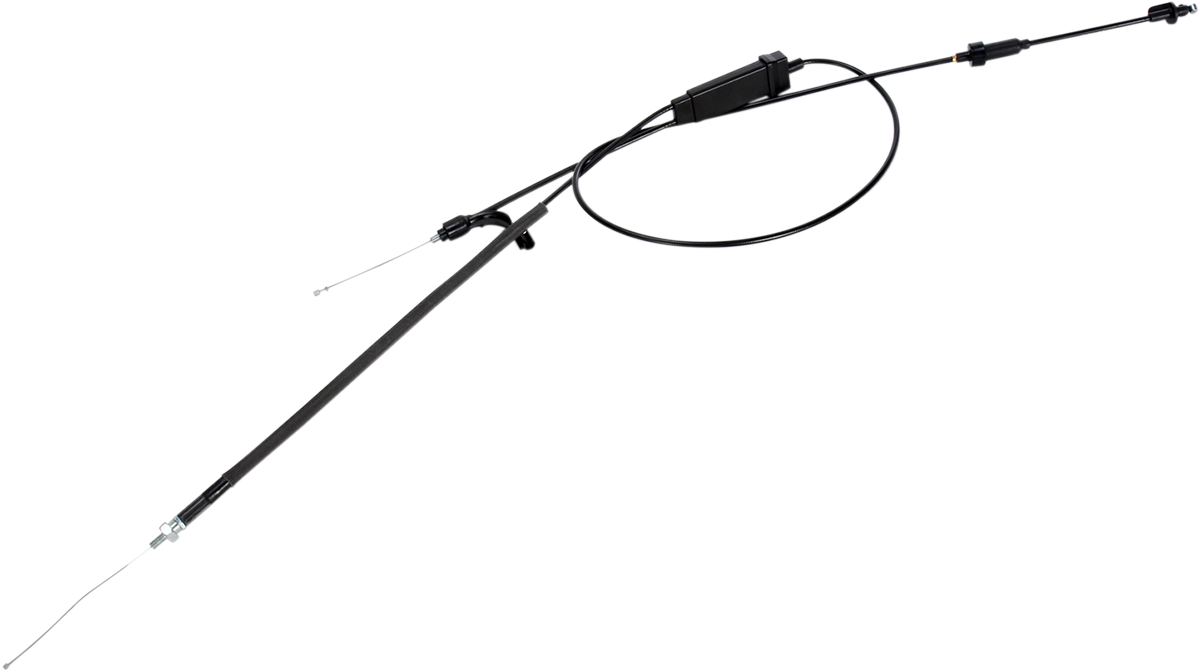 MOOSE OFFROAD Black Vinyl Throttle Cable - Stock Length - Polaris