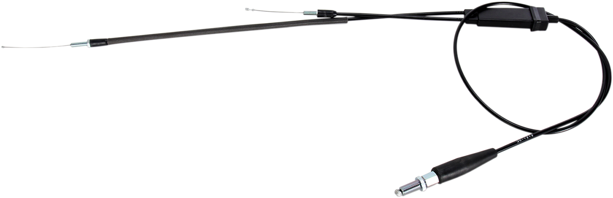 MOOSE OFFROAD Black Vinyl Throttle Cable - Stock Length - Polaris