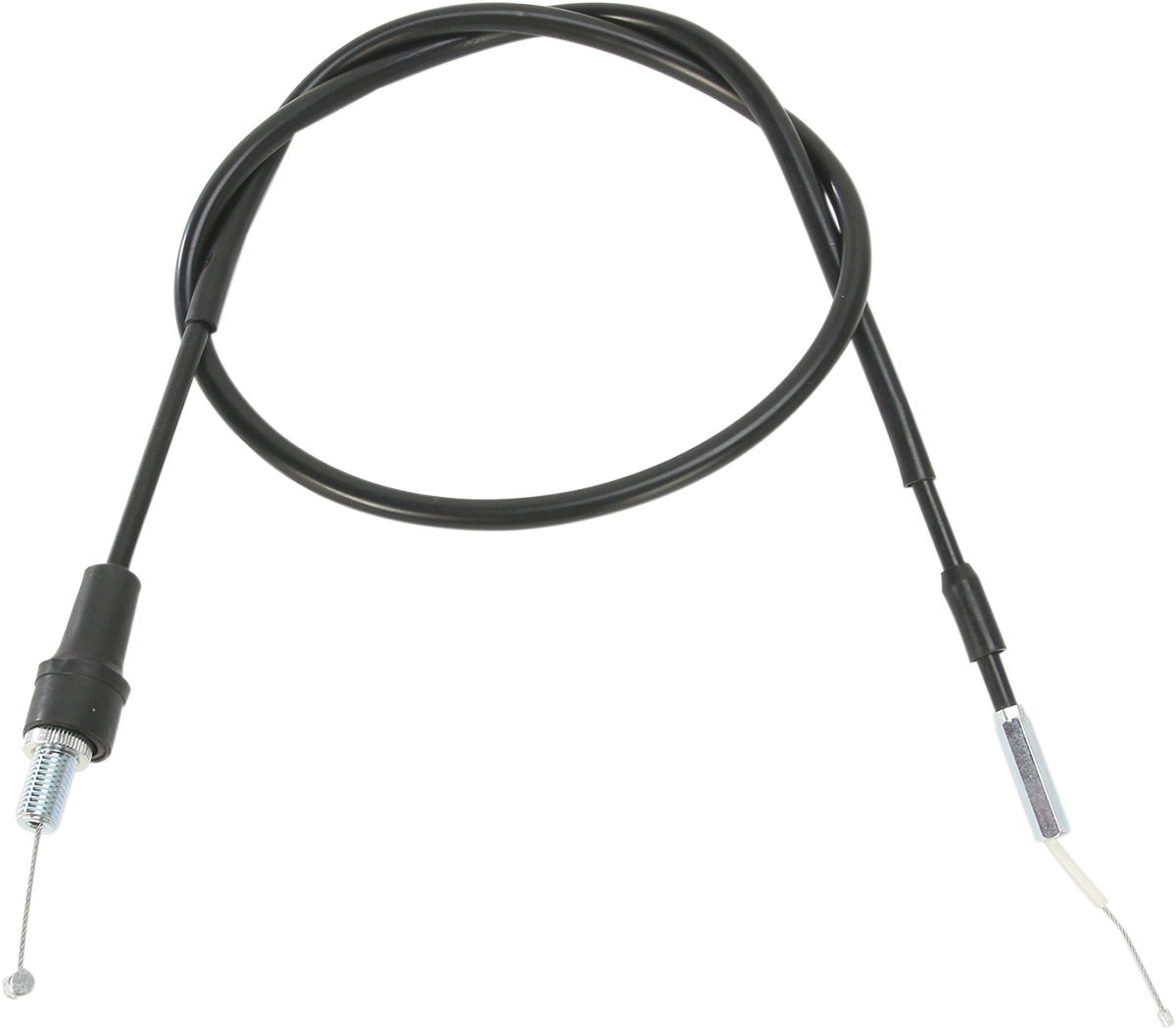 MOOSE OFFROAD Black Vinyl Throttle Cable - Stock Length - Yamaha