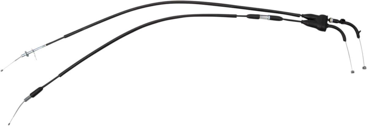 MOOSE OFFROAD Black Vinyl Throttle Cable - Stock Length - Yamaha