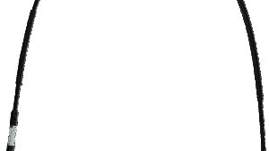 MOOSE OFFROAD Black Vinyl Throttle Cable - Stock Length - Polaris