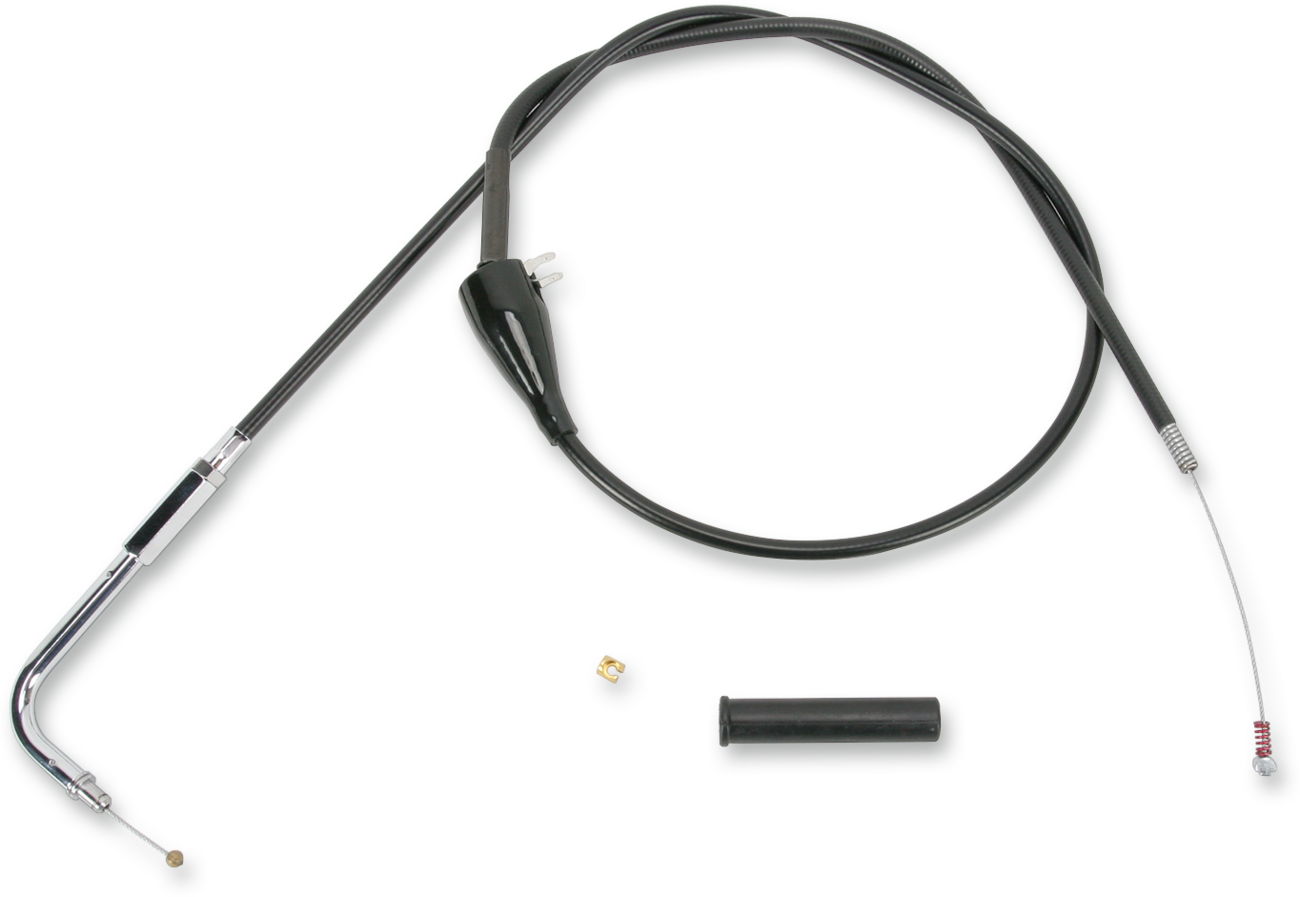 DRAG SPECIALTIES Black Vinyl Idle Cable - 34-3/4"