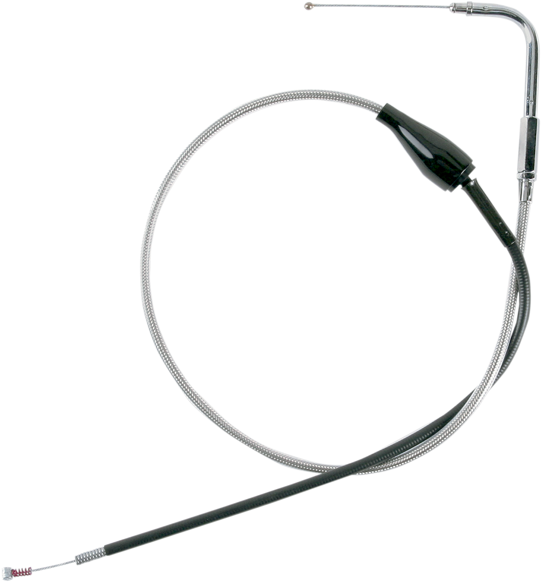 DRAG SPECIALTIES Stainless Braided Idle Cable - Cruise - 38-7/8"