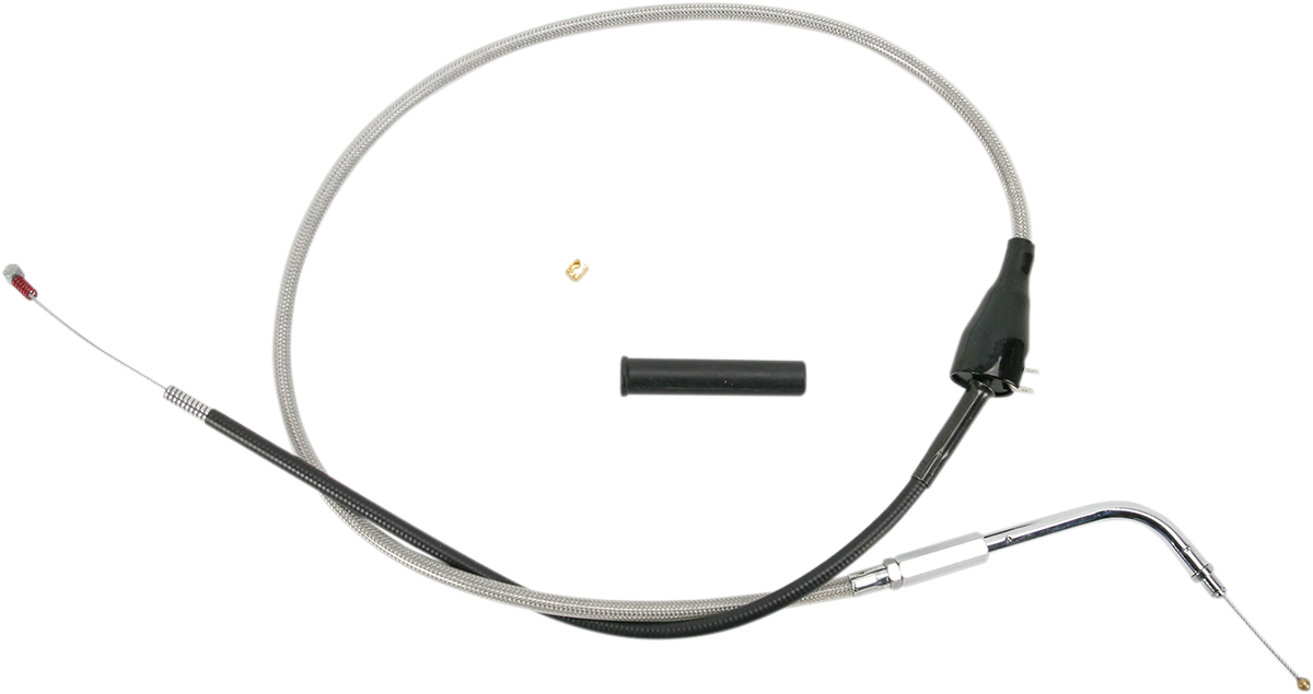 DRAG SPECIALTIES Stainless Braided Idle Cable - Cruise - 41-1/2"