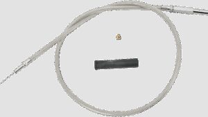 DRAG SPECIALTIES Stainless Braided Idle Cable - 38"