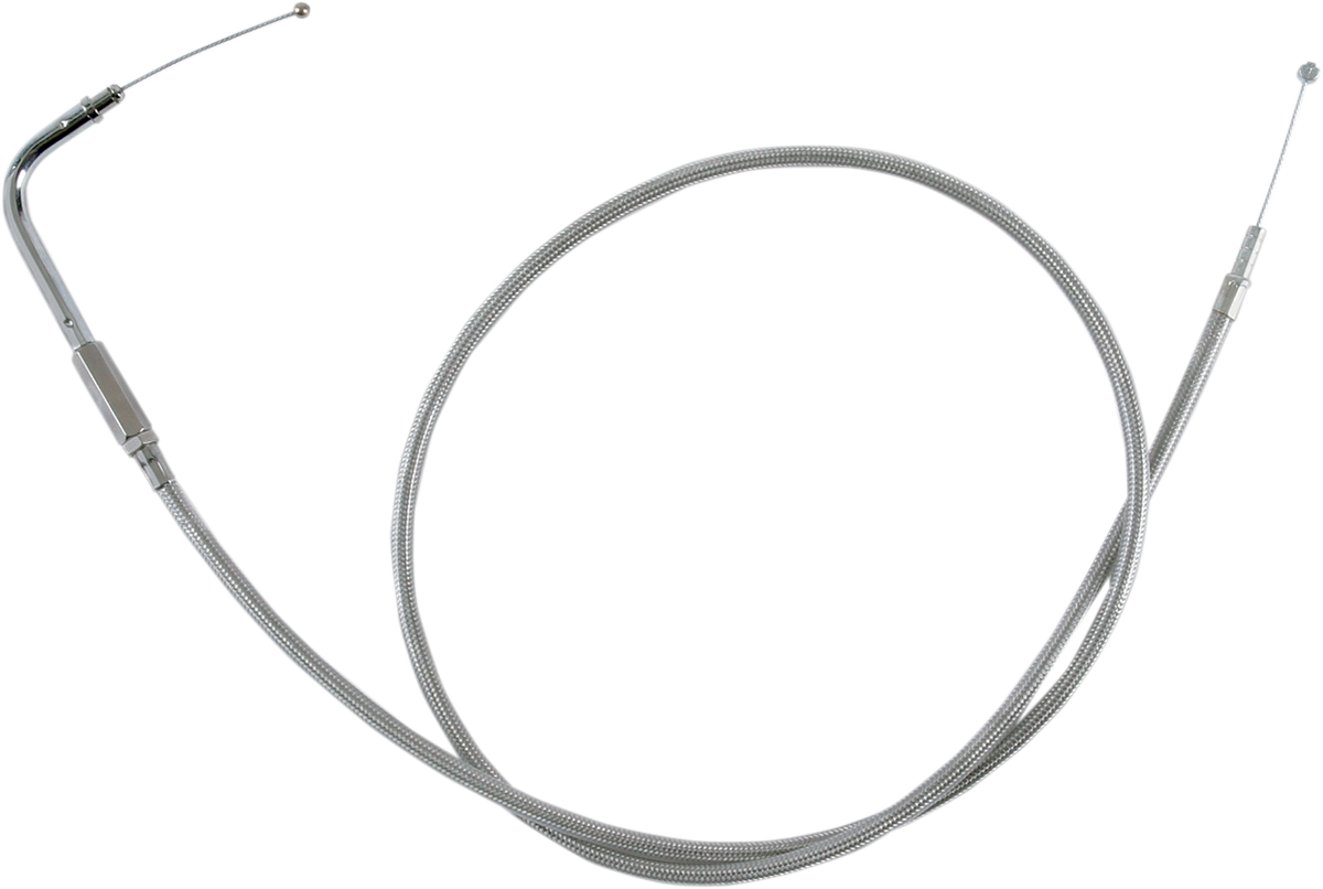 DRAG SPECIALTIES Stainless Braided Idle Cable - 42-1/2"