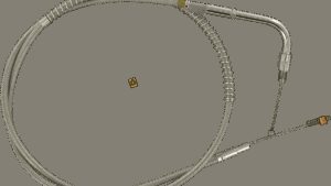 BARNETT Stainless Steel Idle Cable - +6" - '06-'17 Dyna