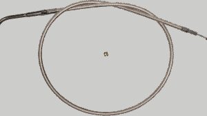 MAGNUM SHIELDING Polished Stainless Steel Braided Idle Cable - 33-11/16"