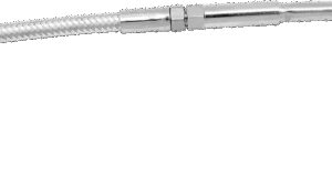 MAGNUM SHIELDING Polished Stainless Steel Braided Idle Cable - 45-1/2"