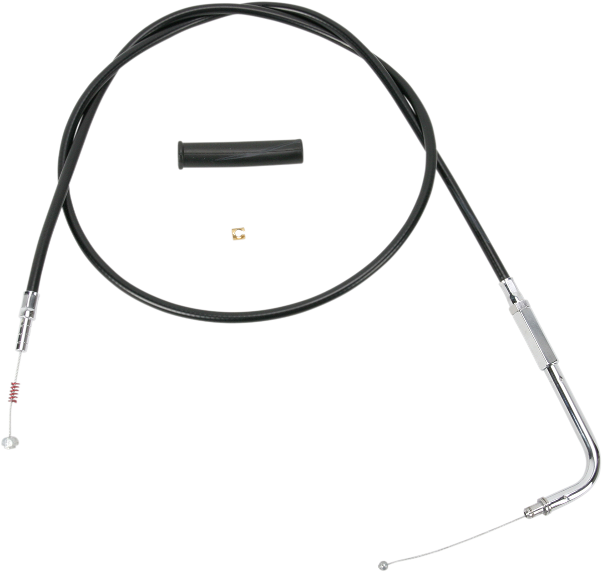 DRAG SPECIALTIES Black Vinyl Idle Cable - 52"