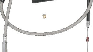 DRAG SPECIALTIES Stainless Braided Idle Cable - 44"