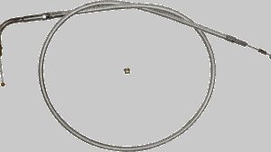 MAGNUM SHIELDING Sterling Chromite II® Braided Idle Cable for Harley-Davidson - Cruise - 38-3/4"