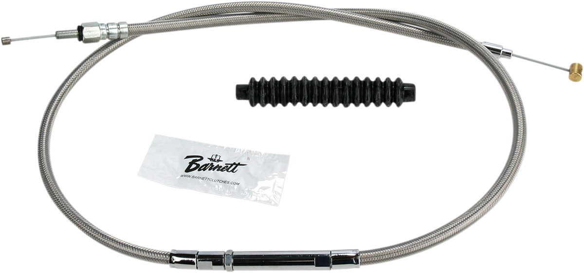 BARNETT High-Efficiency Stainless Steel Clutch Cable for Harley-Davidson - Standard - Buell