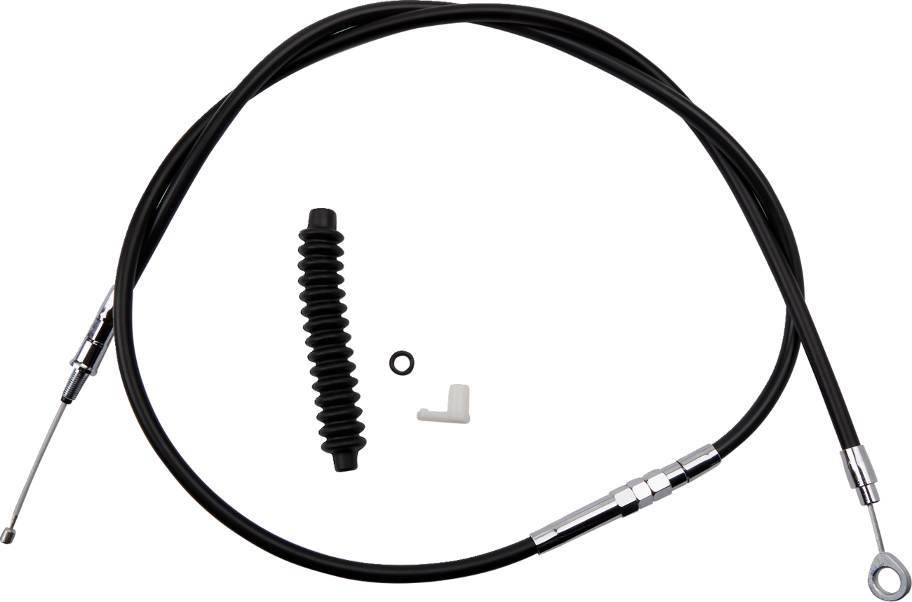 DRAG SPECIALTIES High-Efficiency Black Vinyl Clutch Cable - 62-11/16"