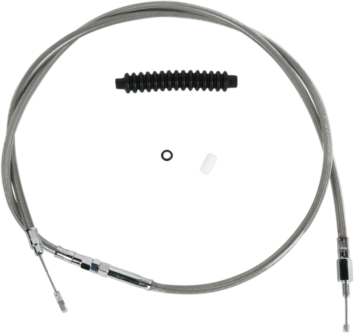 DRAG SPECIALTIES High-Efficiency Braided Stainless Steel Clutch Cable - 72-11/16"