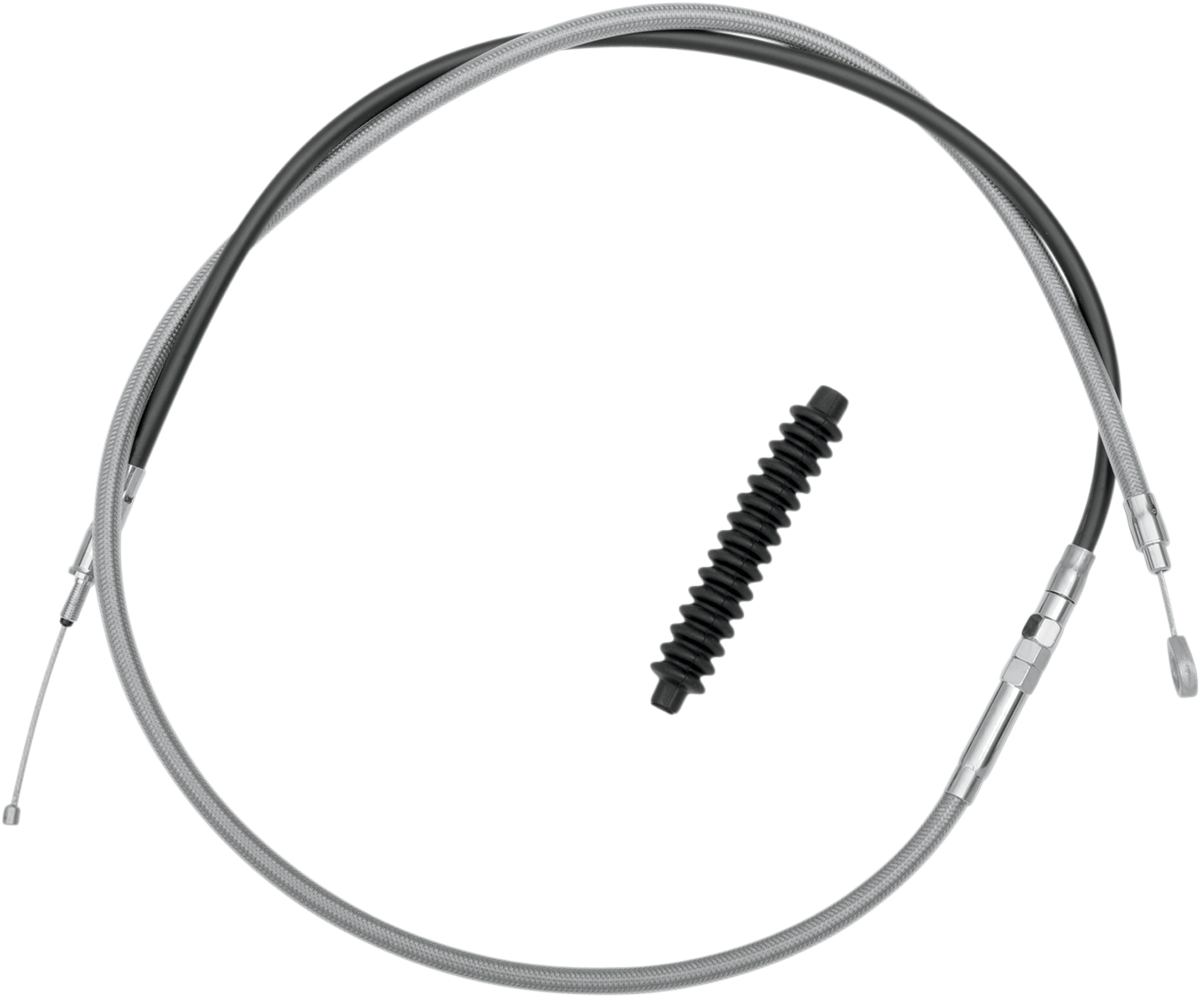 DRAG SPECIALTIES High-Efficiency Braided Stainless Steel Clutch Cable - 68-15/16"