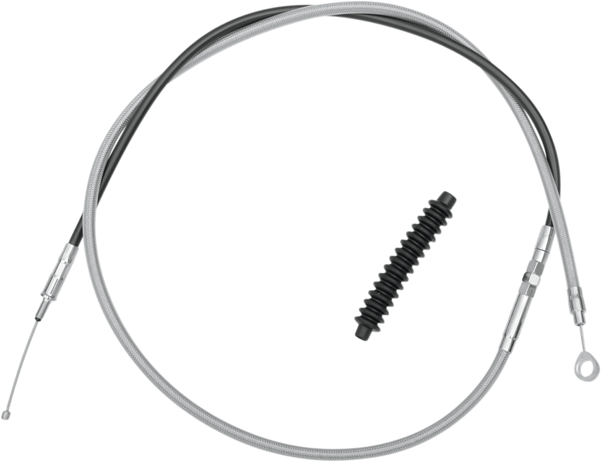 DRAG SPECIALTIES High-Efficiency Braided Stainless Steel Clutch Cable - 70-15/16"