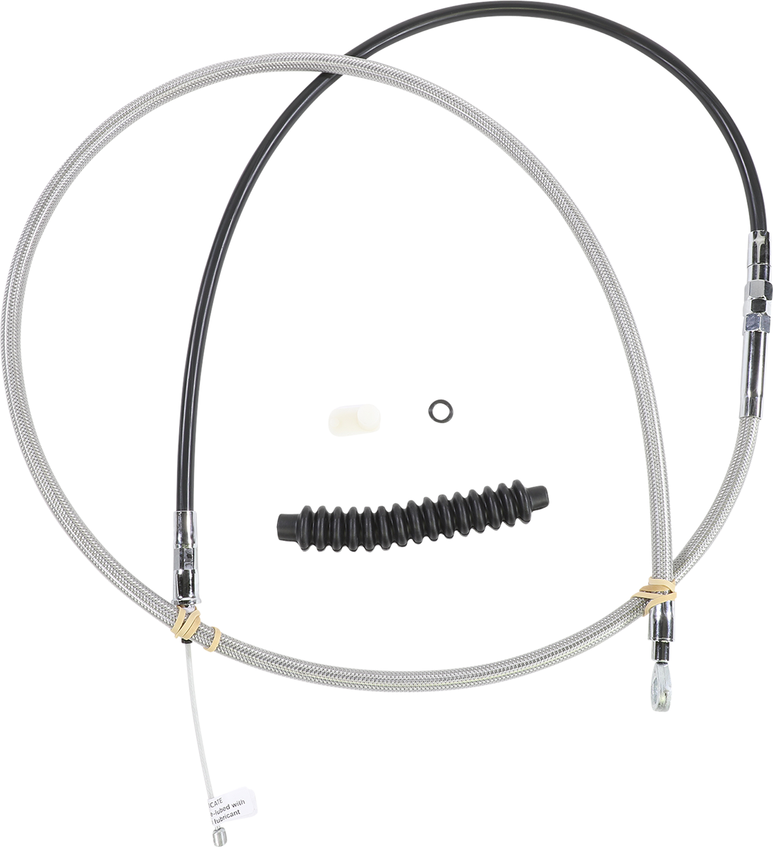 DRAG SPECIALTIES High-Efficiency Braided Stainless Steel Clutch Cable - 74"