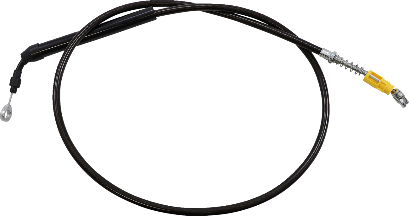 LA CHOPPERS Midnight Braided Clutch Cable - 18"-20" Ape Hanger Handlebars - '21-'22 FLH