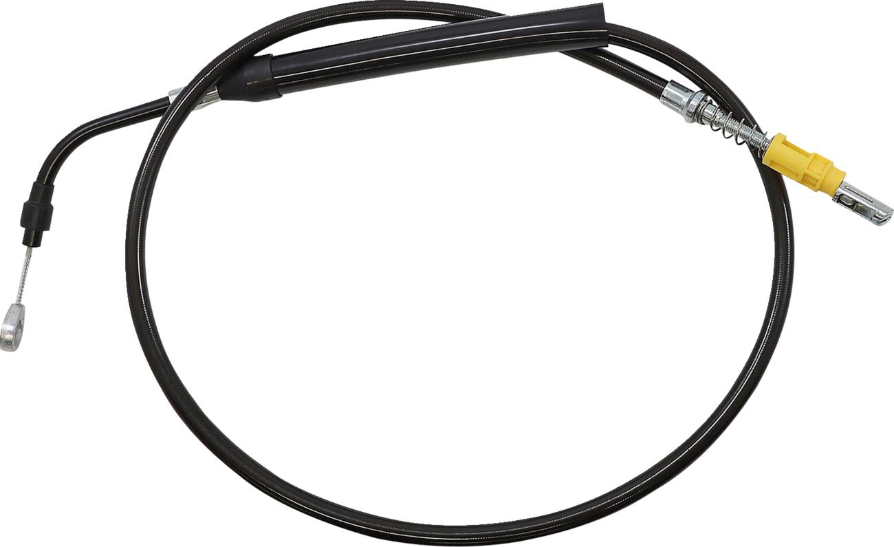 LA CHOPPERS Midnight Braided Clutch Cable - Stock Ape Hanger Handlebars - '21-'22 Touring
