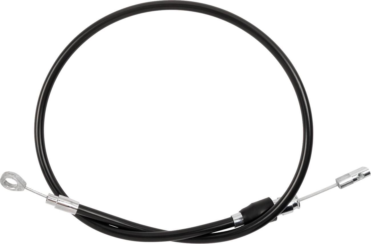 DRAG SPECIALTIES Quick Connect Clutch Cable - Upper - 34" - Black/Chrome
