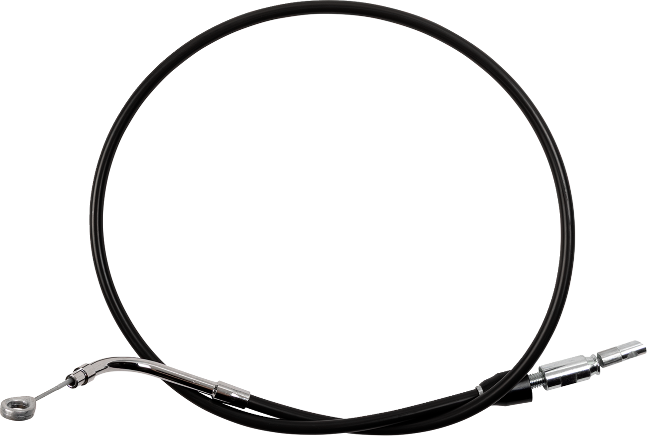 DRAG SPECIALTIES Quick Connect Clutch Cable - Upper - 49" - Black/Chrome