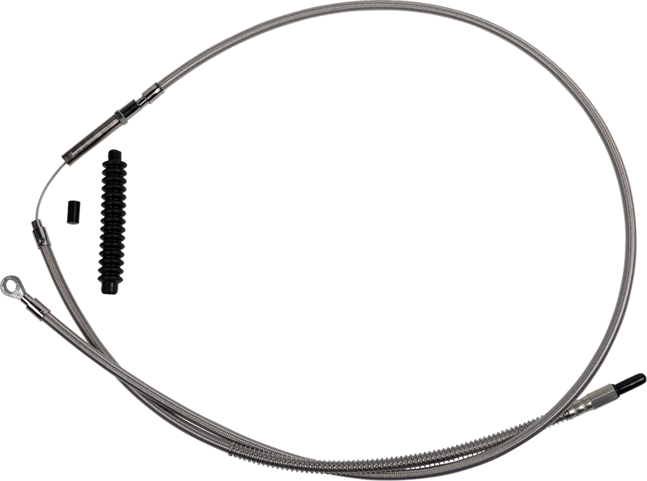 BARNETT High-Efficiency Stainless Steel Clutch Cable for Harley-Davidson - +6" - '21-'24 FL