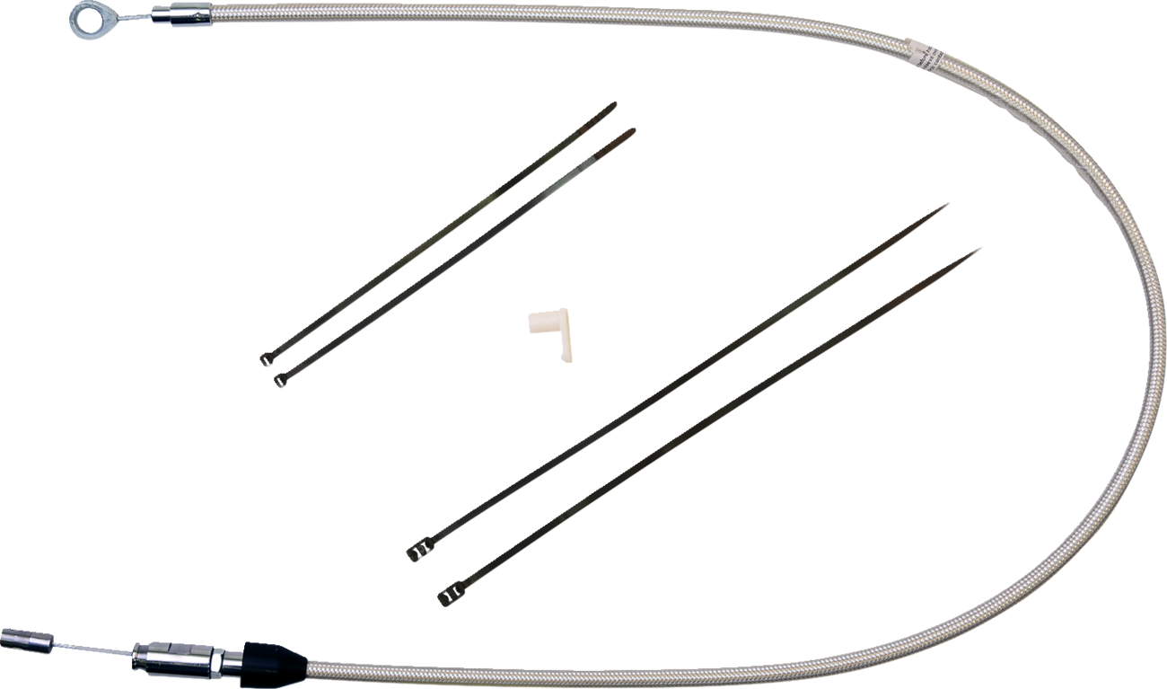 MAGNUM SHIELDING Polished Stainless Quick Connect Upper Clutch Cable - 32"