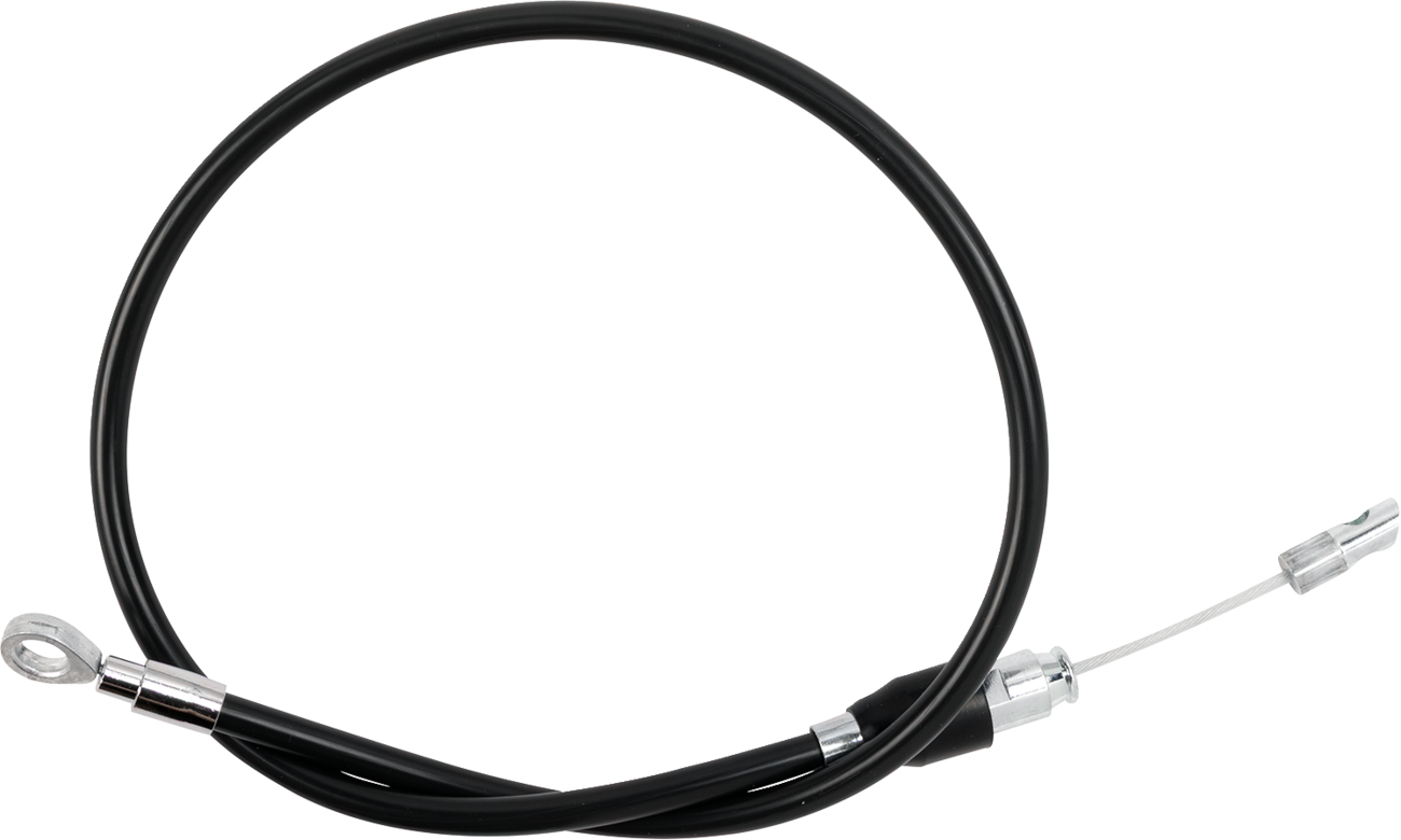 DRAG SPECIALTIES Quick Connect Clutch Cable - Upper - 33" - Black/Chrome