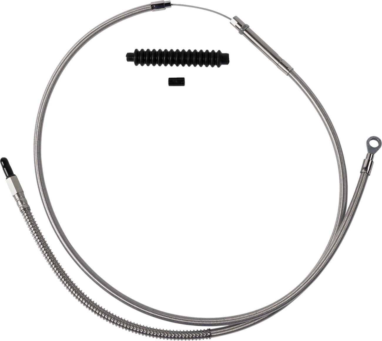 BARNETT High-Efficiency Stainless Steel Clutch Cable for Harley-Davidson - +6" - '18-'23 Softail