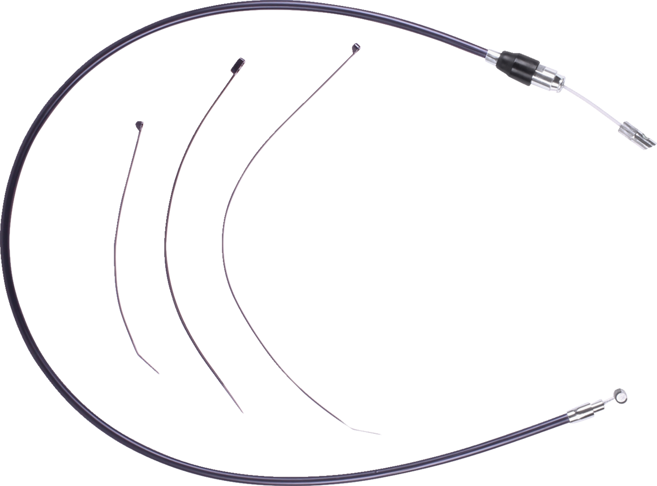 DRAG SPECIALTIES CLUTCH CABLE QUICK CONNECT BLACK/CHROME - Image 2