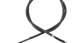 MOOSE OFFROAD Black Vinyl Brake Cable - Rear - Parking - Kawasaki