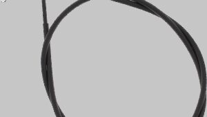 MOOSE OFFROAD Black Vinyl Brake Cable - Rear - Parking - Kawasaki