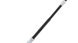 MOOSE OFFROAD Black Vinyl Brake Cable - Rear - Yamaha