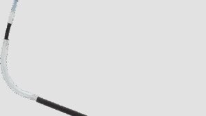 MOOSE OFFROAD Black Vinyl Brake Cable - Rear - Arctic Cat