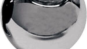 JOKER MACHINE Billet Choke Cable Knob - Eight Ball - Chrome